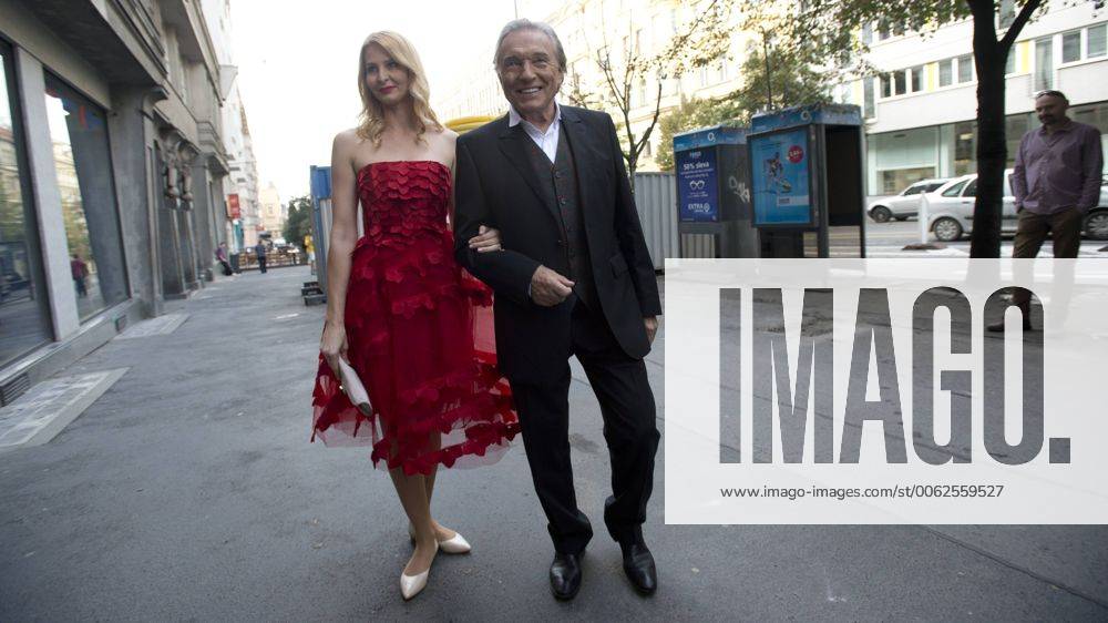 Czech famous pop singer Karel Gott and his wife Ivana Gottova pose for ...