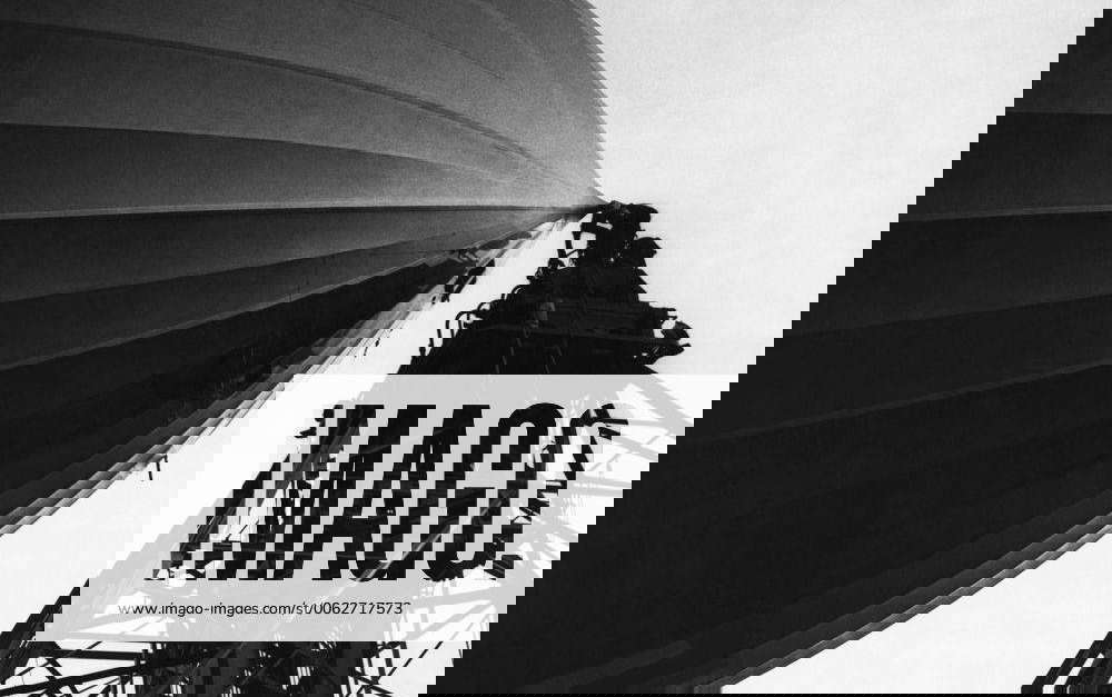 Lakehurst, New Jersey c. 1936 The nose of the Hindenburg Zeppelin