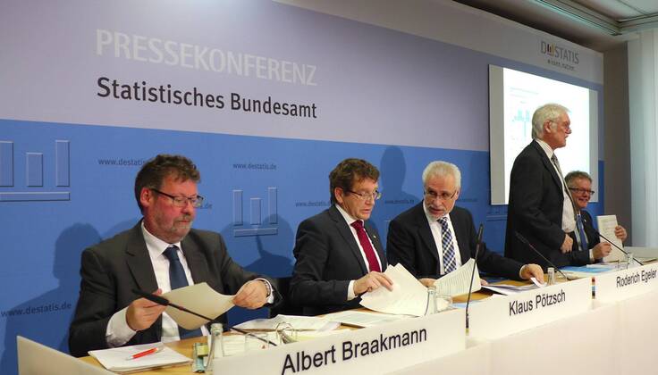 Das Statistische Bundesamt meldet für 2014 mit 1,5 Plus das höchste