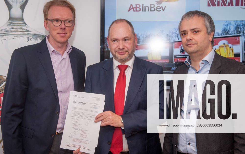 - LEUVEN, BELGIUM: Arthur van Och, Logistic Director AB InBev, Benny ...