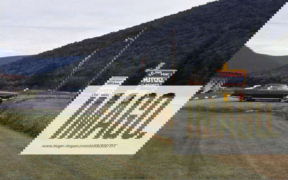 Colton Point Motel and Resort am Highway 6 in Wellsboro, Pennsylvania 1981 Aufnahmedatum geschätzt