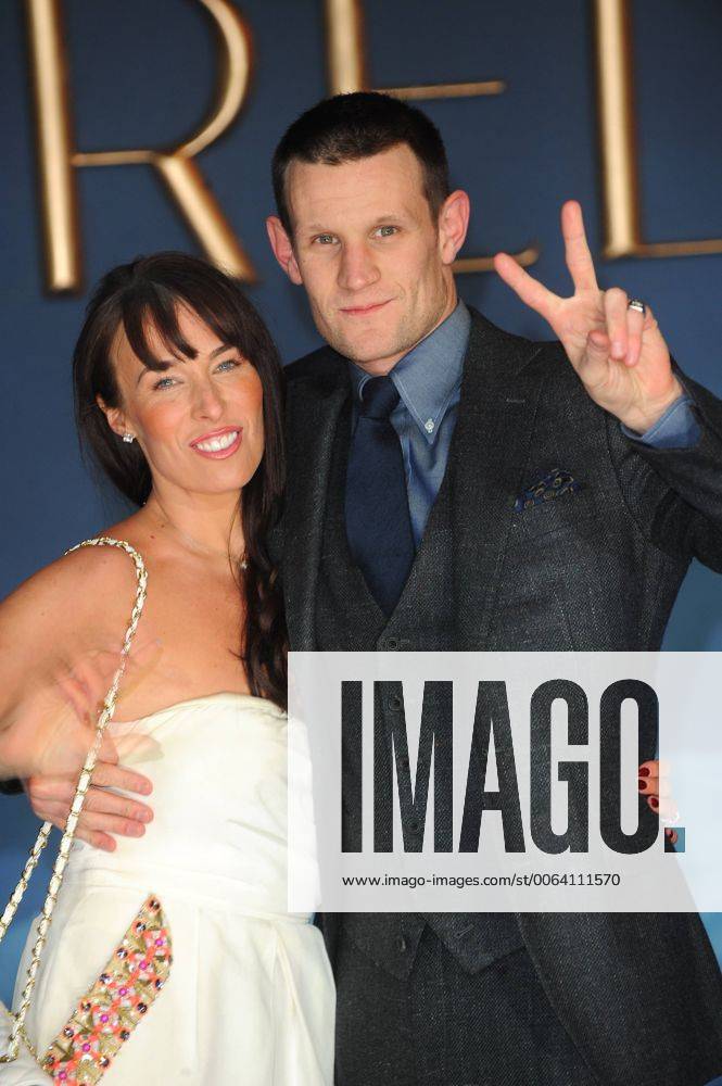 English actor Matt Smith and his sister, Laura Jayne Smith attending the UK Premiere of Cinderella a