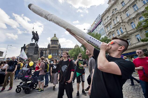 Some 5000 mainly young people took part in the Million Marijuana March ...