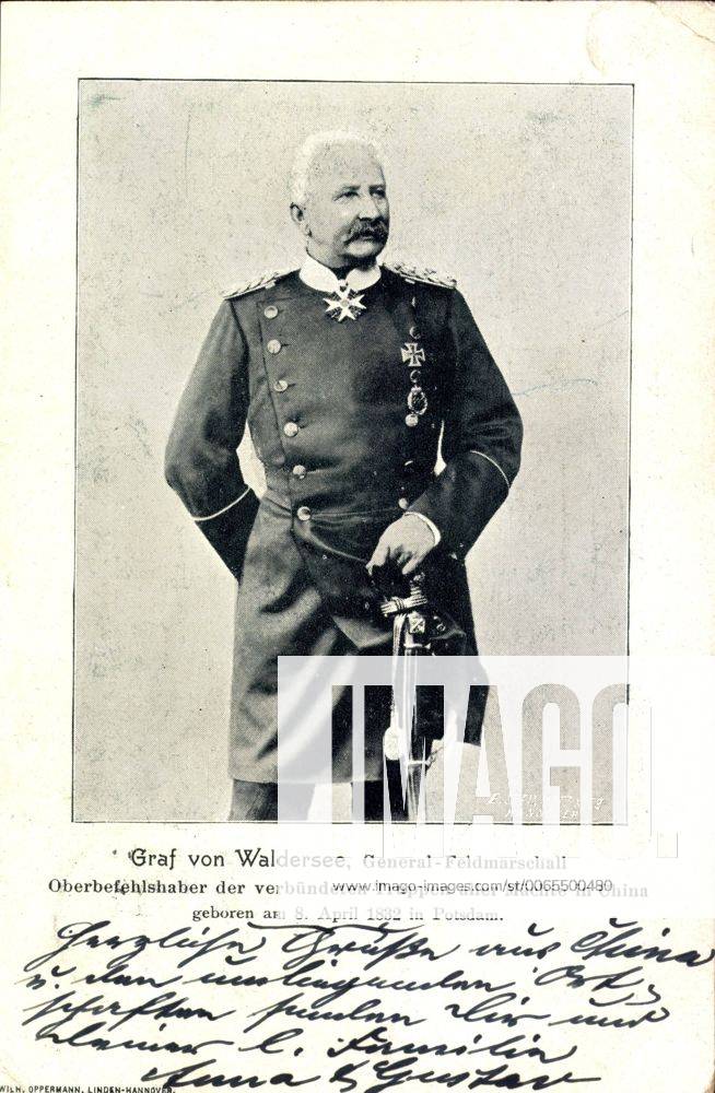 Graf von Waldersee, Generalfeldmarschall in China, Portrait !AUFNAHMEDATUM