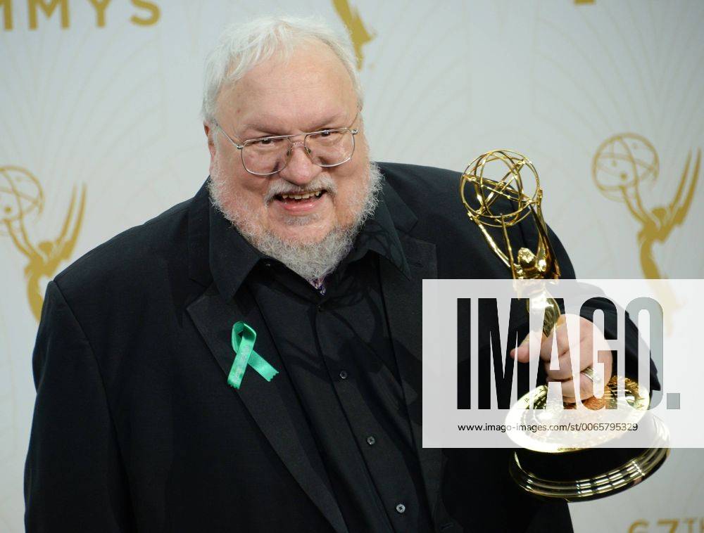 Writer George R. R. Martin, winner of Outstanding Drama Series for Game ...