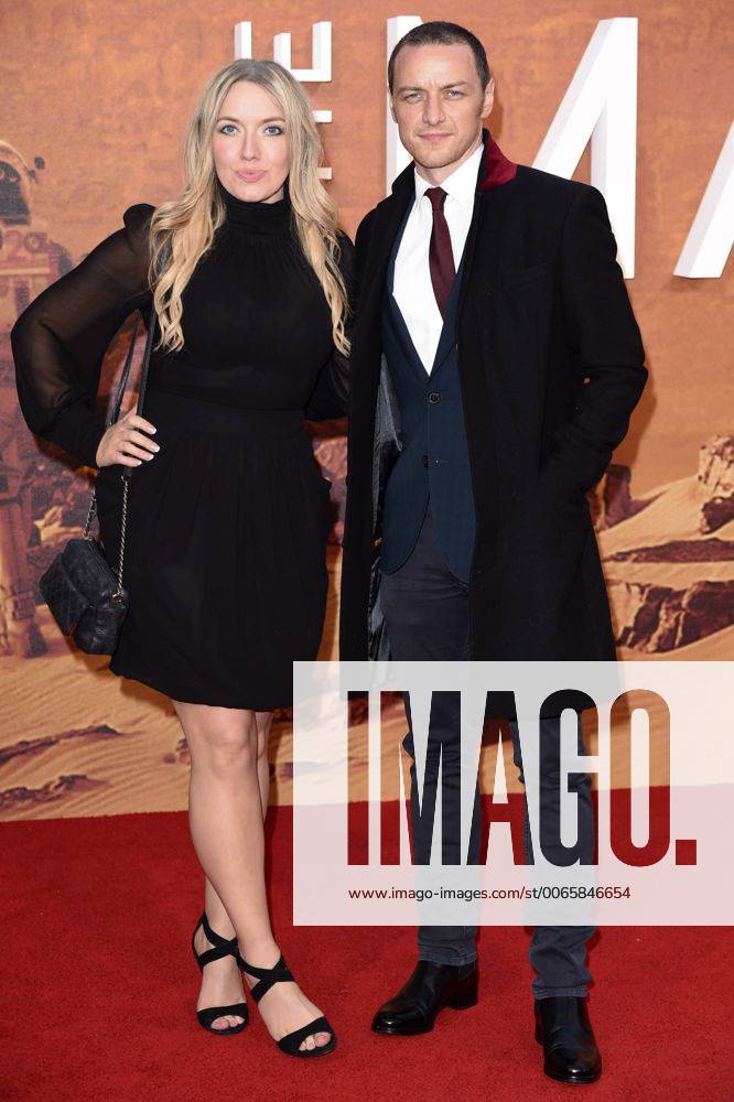 Joy McAvoy und James McAvoy bei der Premiere des Kinofilms The Martian ...