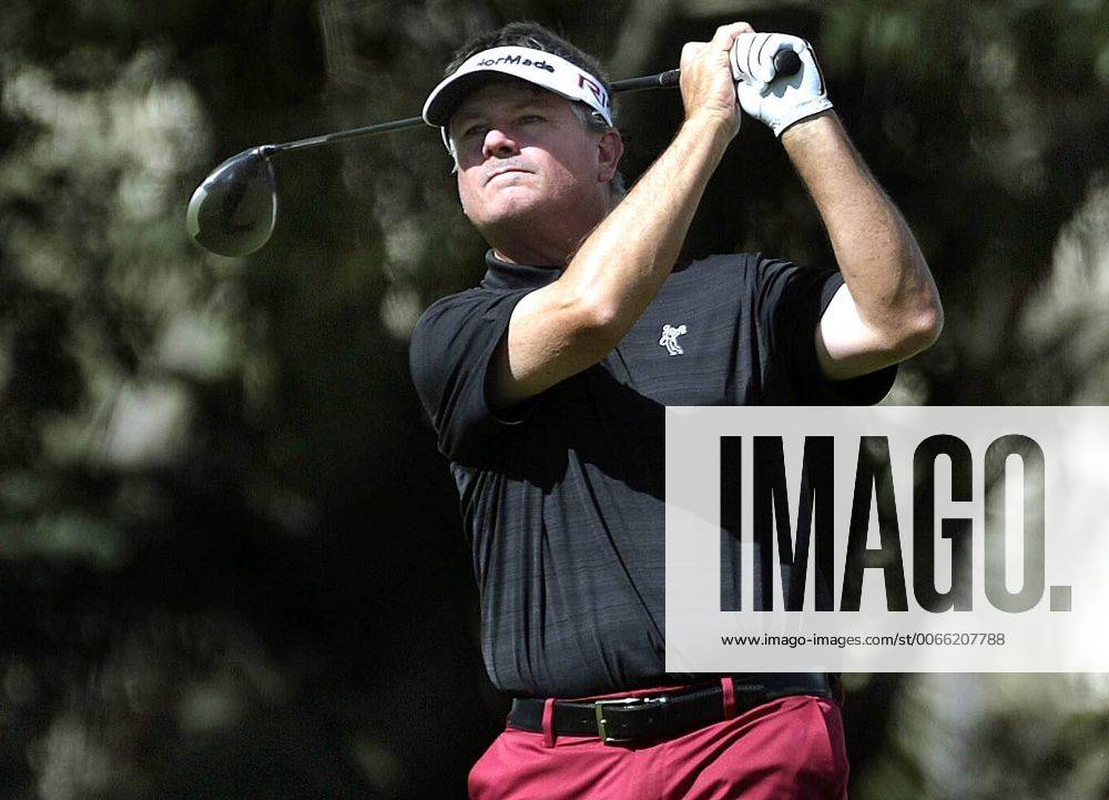 Feb. 8, 2015 - Boca Raton, Florida, U.S. - Paul Goydos, tees off during ...