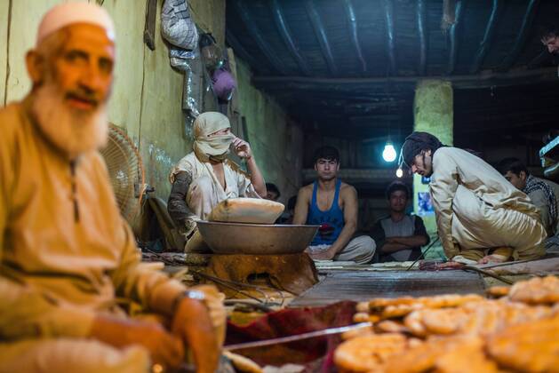 Oct. 22, 2014 - Kabul, Afghanistan - Afghan bakery on 24th October 2014 ...