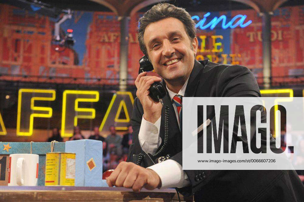 Rom, Italien - TV-Show Affari Tuoi: Moderator Flavio Insinna
