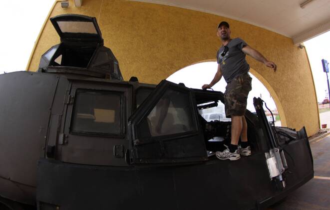 April 26, 2014. El Reno OK. Sean Casey - IMAX film-maker Storm Chaser ...