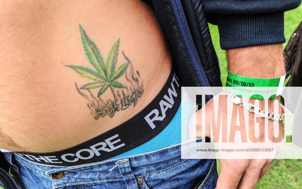 Dexter - Weed crystal jewel tattoo photo