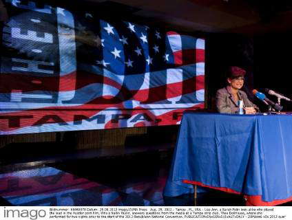 Aug. 25, 2012 - Tampa, FL, USA - Lisa Ann, a Sarah Palin look-alike who ...