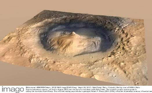 March 28, 2012 - Gale Crater, Mars - Curiosity, the big rover of NASA s ...