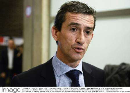 - ANTWERP, BELGIUM: Jo Daenen, press magistrate pictured after the ...