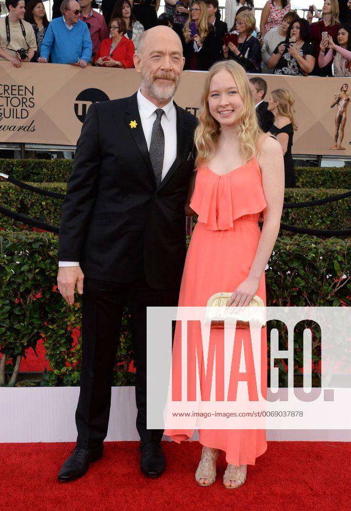 From Left Actor Jk Simmons And Olivia Simmons Attend The 22nd Annual Screen Actors Guild Awards 