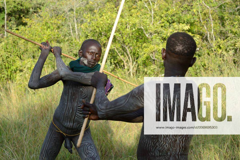 Donga stick fighting in Surma tribe - Ethiopia, One of the …