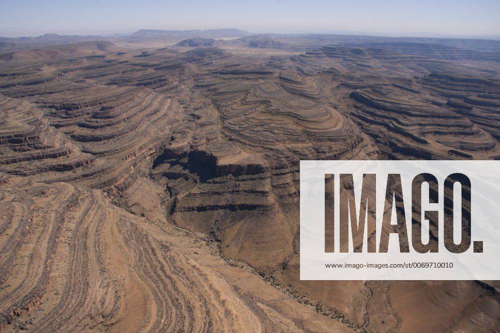 Aerial view of Hunsberge Huns Mountains, Namibia, September