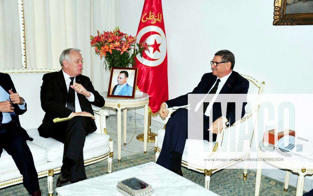 Tunesiens Premier Essid Empfängt Frankreichs Außenminister Ayrault Tunisian Prime Minister Habib