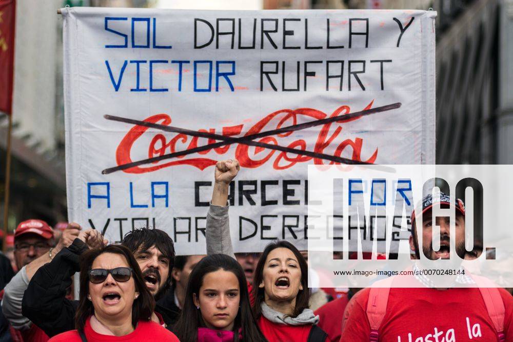 Coca Cola Rally Spain: Coca Cola workers rally in Madrid Coca Cola workers have ...