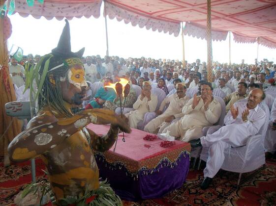 Aug. 17, 2011 - Pakistan - GARHI KHUDA BUX, PAKISTAN, AUG 16: Azad ...