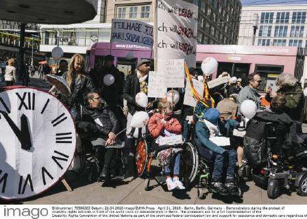 Berlin, Berlin, Germany - Demonstration try to break a police cordon ...