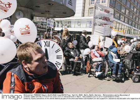 Berlin, Berlin, Germany - Demonstration try to break a police cordon ...