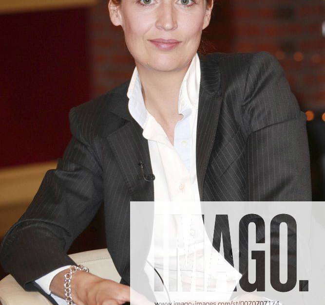Alice Weidel bei der Aufzeichnung der ZDFTalkshow Markus Lanz im Studio Stahltwiete. Hamburg