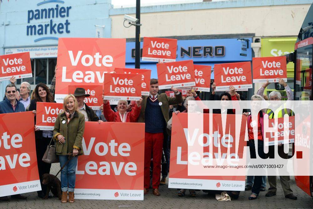 . 11 05 2016. Truro, United Kingdom. Boris Johnson- Vote Leave Bus Tour 