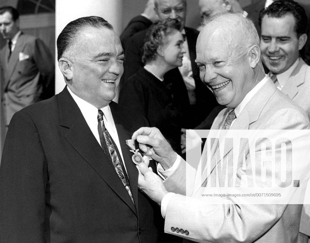 Jan. 1, 2011 - PRESIDENT DWIGHT D. EISENHOWER PINNED A MEDAL ON FBI ...