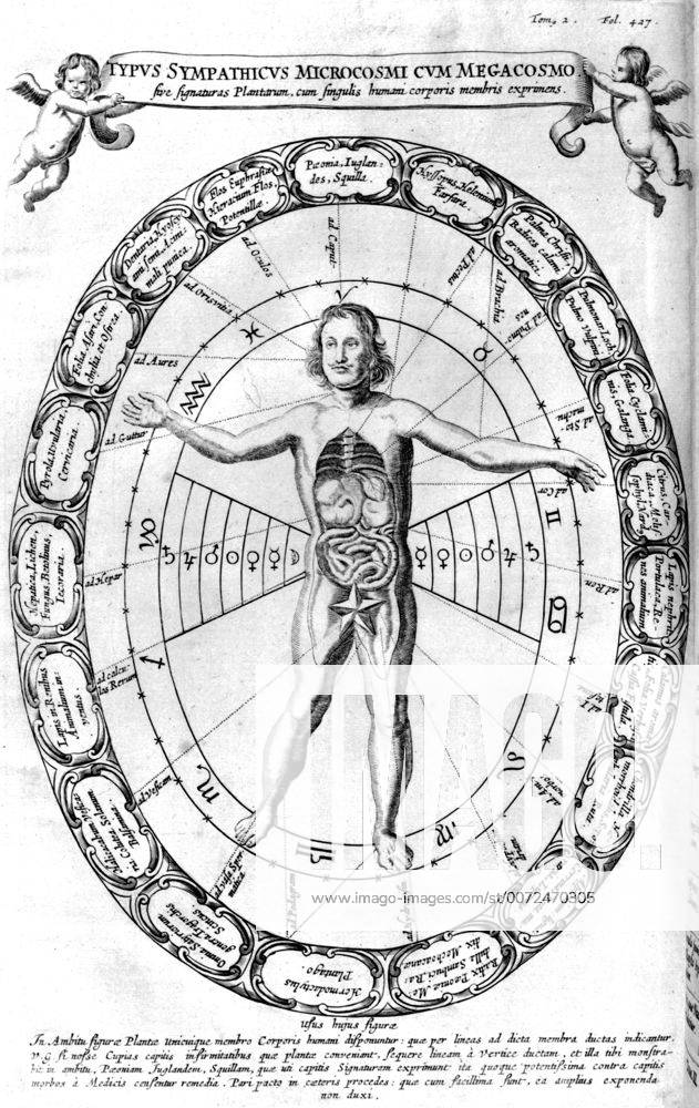 Influence of the universe, the Macrocosm on Man, the Microcosm. From ...