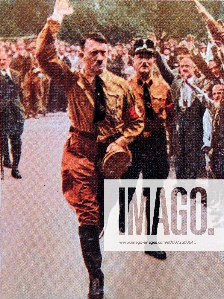 Nazi Rally Hitler attends a Nazi Rally in Nuremberg Germany 1929 WHA !ACHTUNG ...