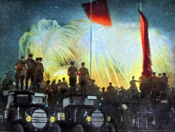 Germany, a rally to clebrate the comming to power of the Nazi party in ...