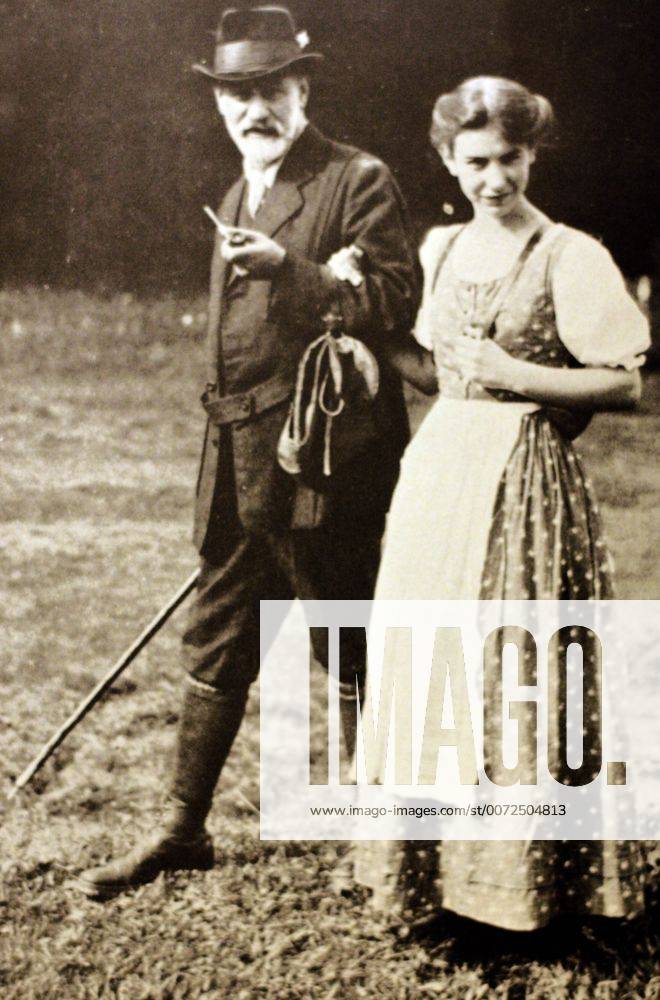 Photograph of Sigmund and Anna Freud, Father and Daughter. Sigmund (May