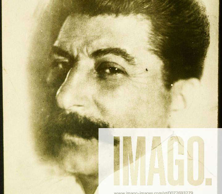 Colour Portrait of Joseph Stalin (18th December 1878 - 5th March 1953 ...