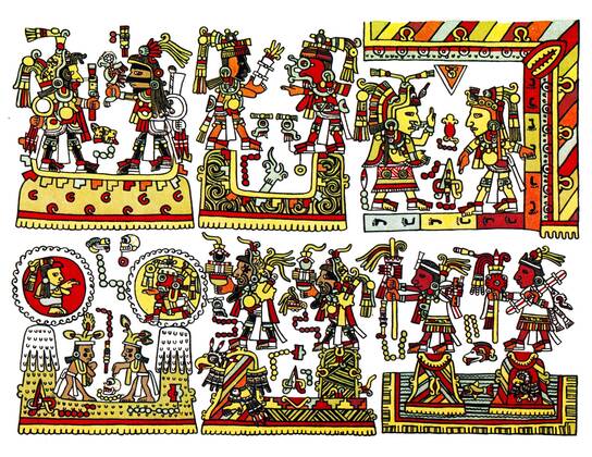 The Codex Zouche Nuttall Is An Accordion Folded Pre Columbian Piece Of Mixtec Writing Now In The