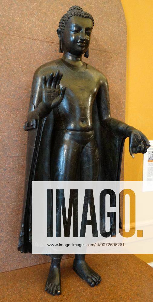 The Sultanganj Buddha. This statue was cast from copper during the