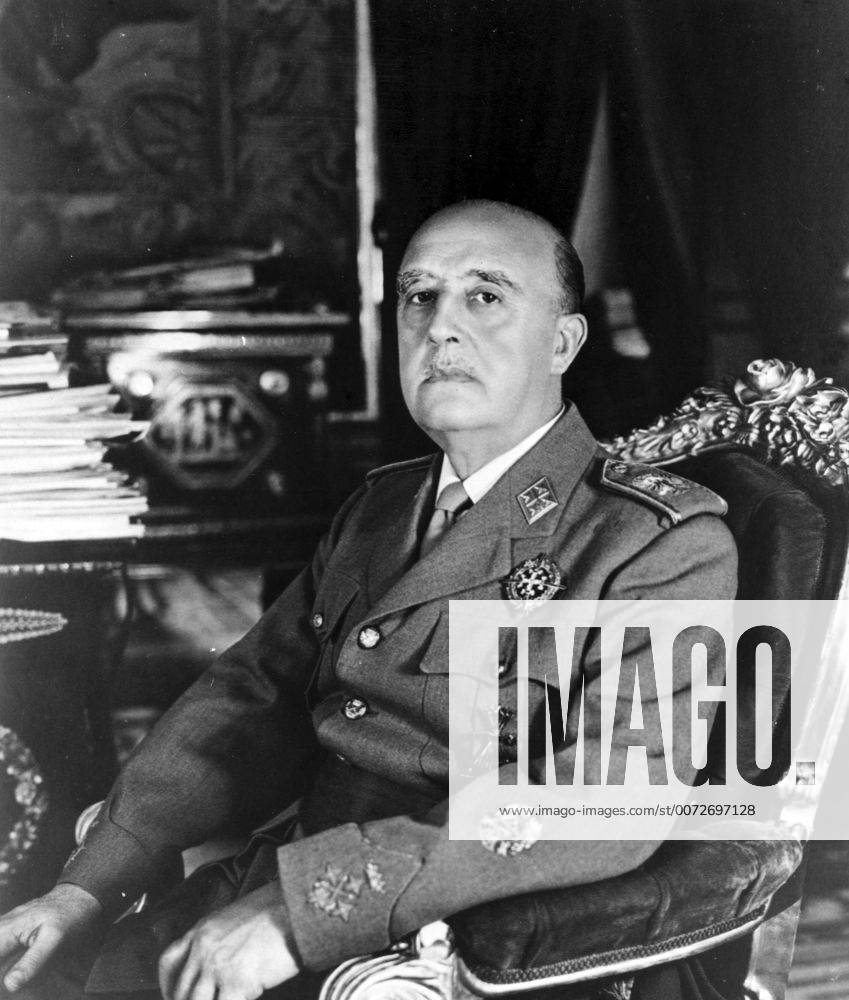 Francisco Franco Bahamonde (1892 – 1975) dictator of Spain from 1939 to ...