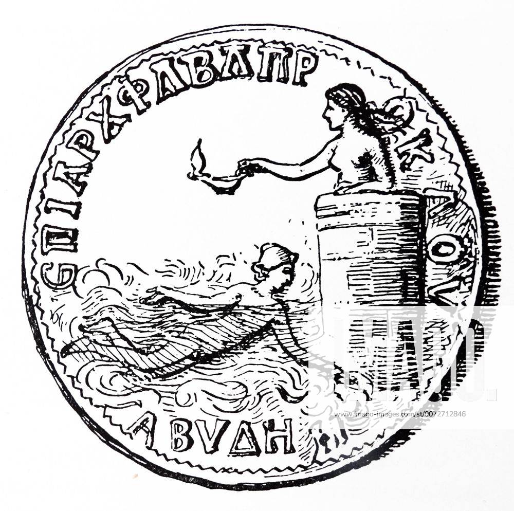Engraving Of An Ancient Greek Coin From Abydos Egypt WHA Y ACHTUNG engraving-of-an-ancient-greek-coin-from-abydos-egypt-wha-y-achtung