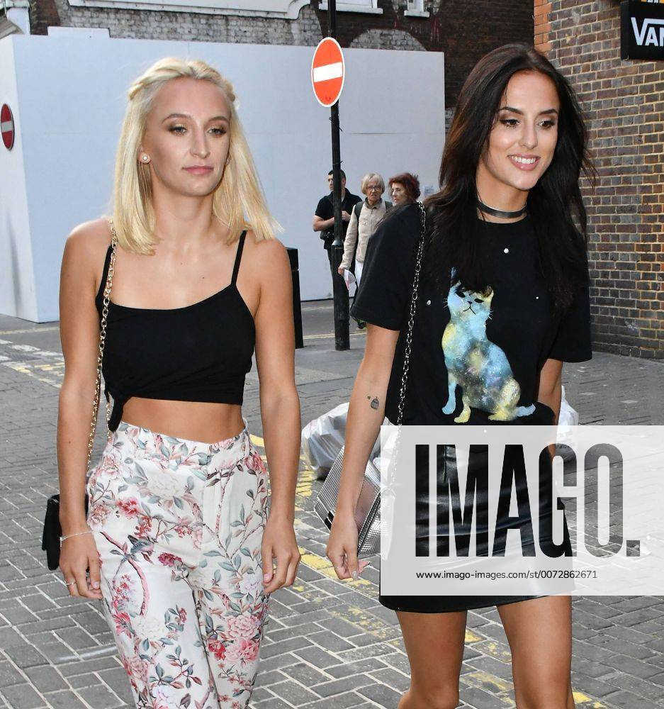 London, United Kingdom. Lucy Watson, Tiffany Watson attend Skinnydip London  x Coca-Cola