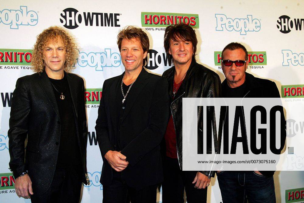 Bon Jovi - (L-R) David Bryan, Jon Bon Jovi, Richie Sambora and Tico ...