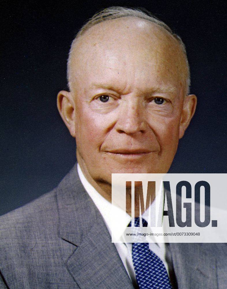 Dwight David Eisenhower (1890-1969); 34th President of the United ...