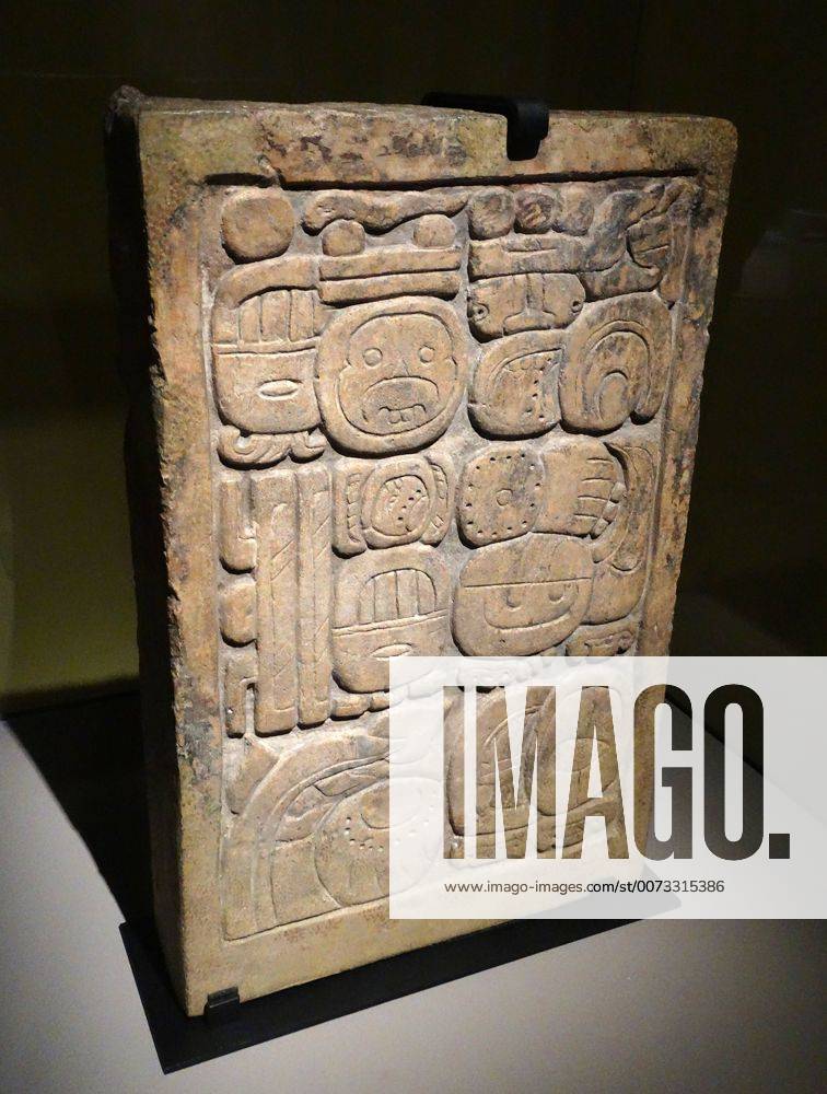 Maya glyph texts on the Lapida Dupaix found at the Mayan site of ...