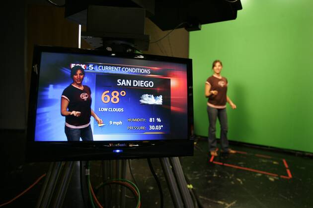 San Diego, CA, The anchors at the new KSWB news show which will debut ...