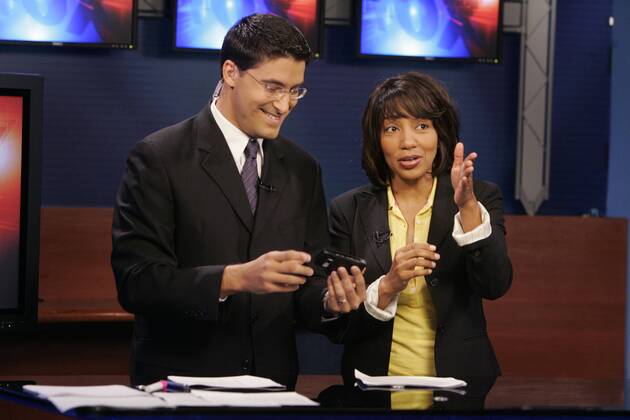 San Diego, CA, The anchors at the new KSWB news show which will debut ...
