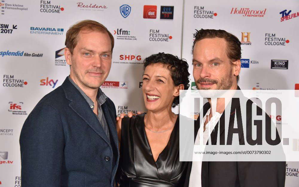 Die Schauspieler Godehard Giese , l-r, Jasmin Hahn und Wanja Mues ...