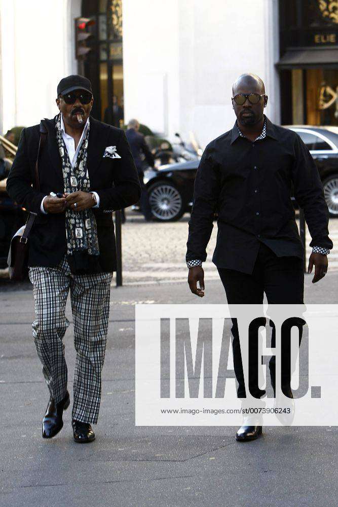 Steve Harvey - Strolling the streets of Paris with my wife. France