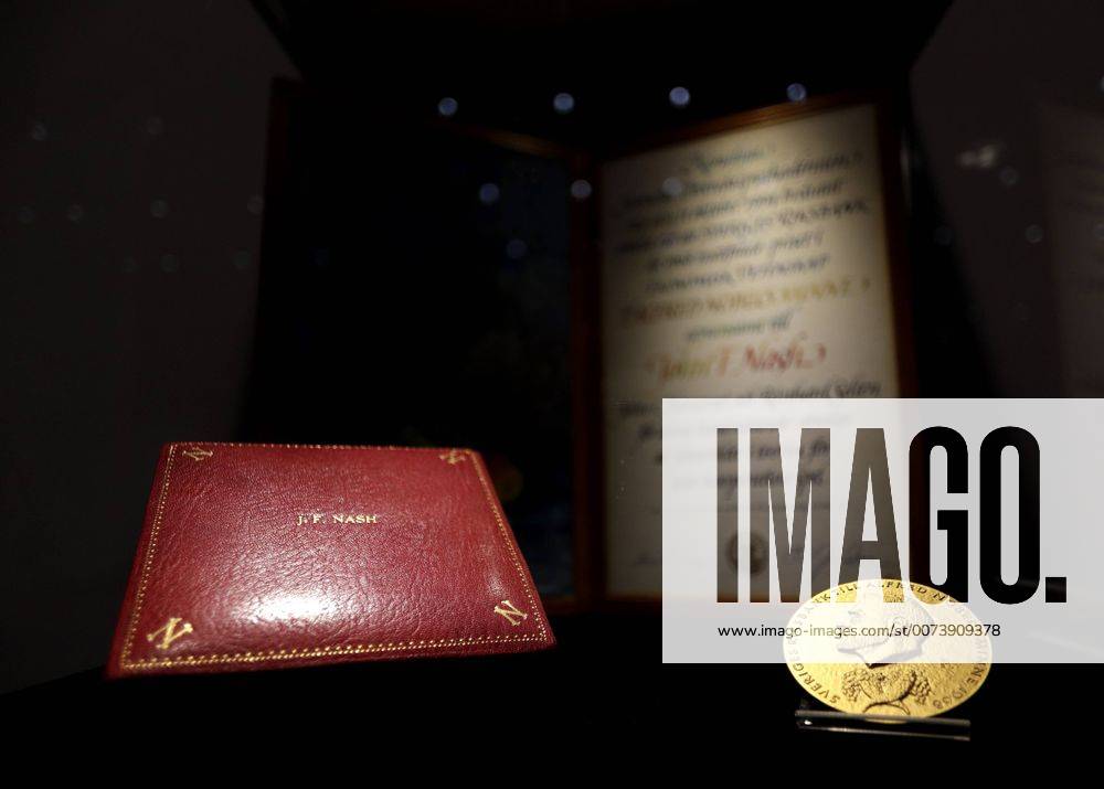 John Nash S 1994 Nobel Prize Is On Display Before An Auction Takes ...