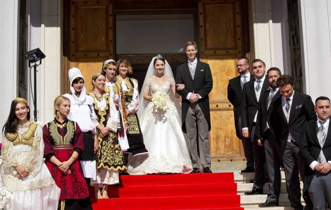 08-10-2016 Albanie Wedding ceremony of Crown Prince Leka II and Crown ...