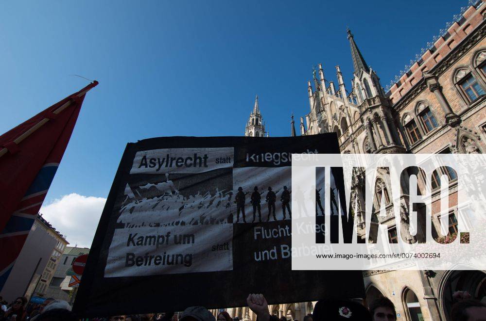 October 22, 2016 October 22, 2016 Munich, Germany. 1,800 Residents, students, and labor unions in