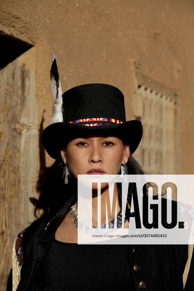 Santa Fe, New Mexico, USA. Native American actress and model, Tailinh